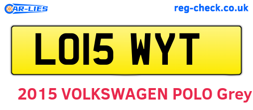 LO15WYT are the vehicle registration plates.
