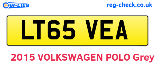 LT65VEA are the vehicle registration plates.