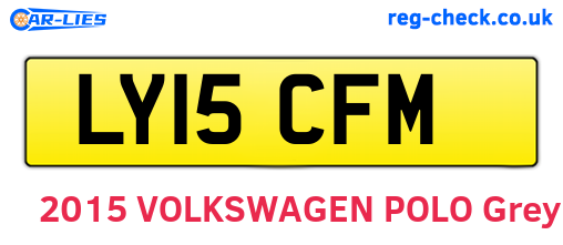 LY15CFM are the vehicle registration plates.