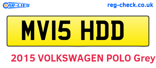MV15HDD are the vehicle registration plates.
