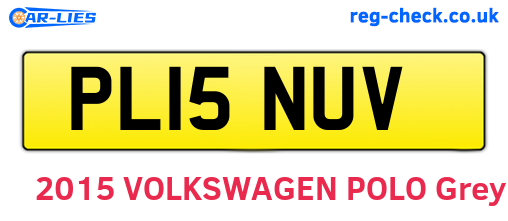 PL15NUV are the vehicle registration plates.