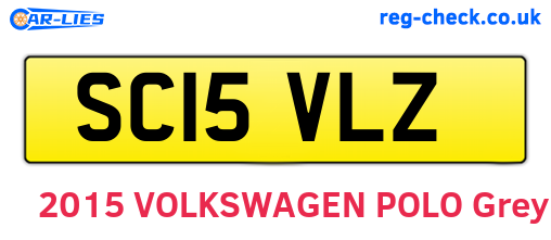 SC15VLZ are the vehicle registration plates.