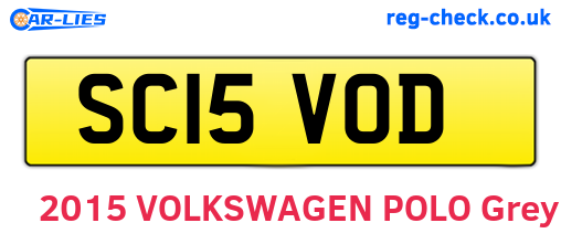 SC15VOD are the vehicle registration plates.