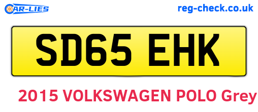 SD65EHK are the vehicle registration plates.