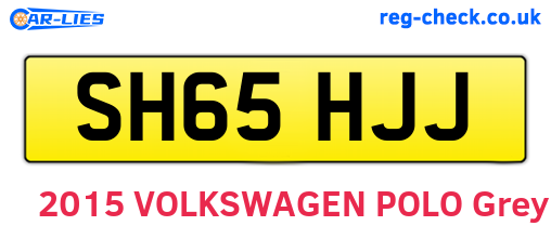 SH65HJJ are the vehicle registration plates.