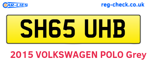 SH65UHB are the vehicle registration plates.
