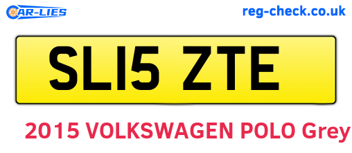 SL15ZTE are the vehicle registration plates.