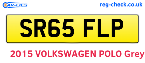 SR65FLP are the vehicle registration plates.