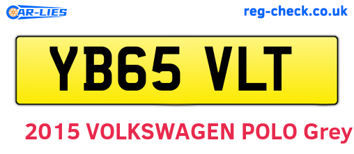 YB65VLT are the vehicle registration plates.