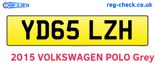 YD65LZH are the vehicle registration plates.