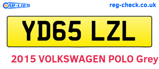 YD65LZL are the vehicle registration plates.