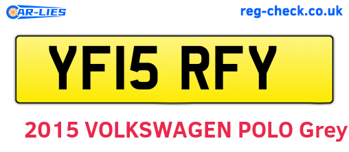 YF15RFY are the vehicle registration plates.