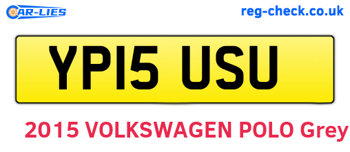YP15USU are the vehicle registration plates.
