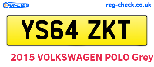 YS64ZKT are the vehicle registration plates.