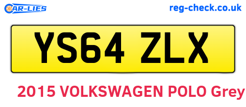 YS64ZLX are the vehicle registration plates.