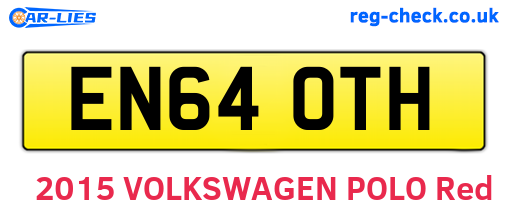 EN64OTH are the vehicle registration plates.