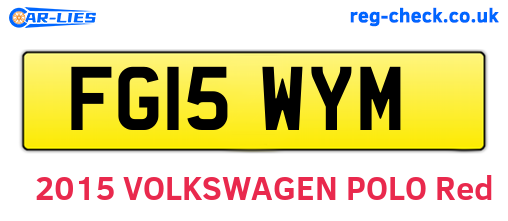 FG15WYM are the vehicle registration plates.