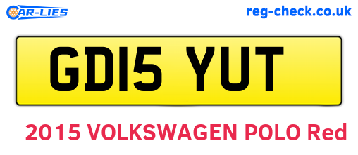 GD15YUT are the vehicle registration plates.