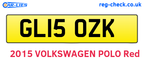 GL15OZK are the vehicle registration plates.