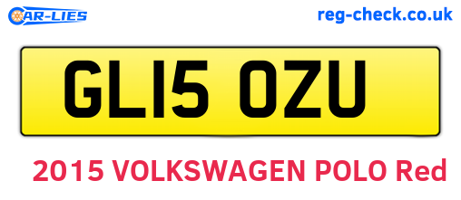 GL15OZU are the vehicle registration plates.