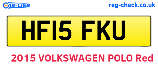 HF15FKU are the vehicle registration plates.