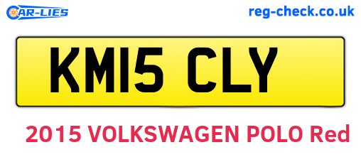 KM15CLY are the vehicle registration plates.