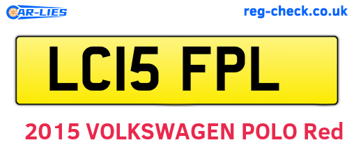 LC15FPL are the vehicle registration plates.