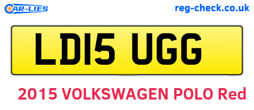 LD15UGG are the vehicle registration plates.