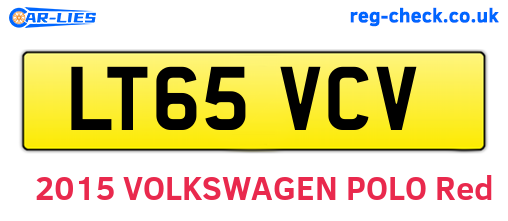 LT65VCV are the vehicle registration plates.