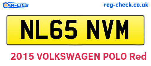 NL65NVM are the vehicle registration plates.