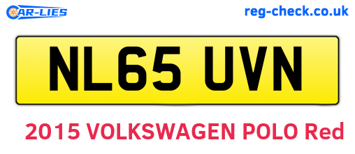 NL65UVN are the vehicle registration plates.