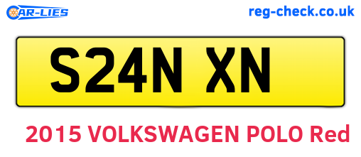 S24NXN are the vehicle registration plates.