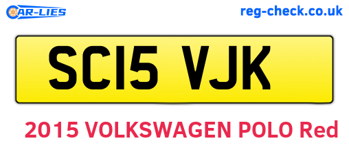 SC15VJK are the vehicle registration plates.