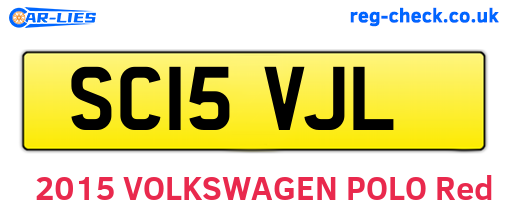 SC15VJL are the vehicle registration plates.