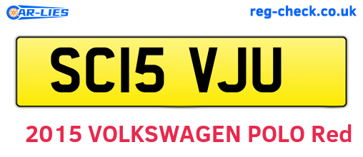 SC15VJU are the vehicle registration plates.
