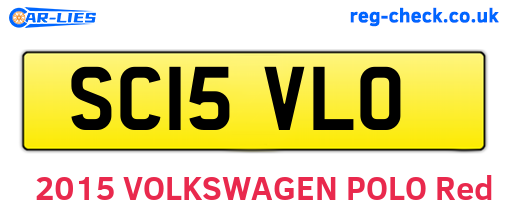 SC15VLO are the vehicle registration plates.