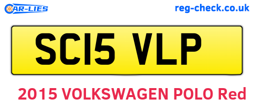 SC15VLP are the vehicle registration plates.