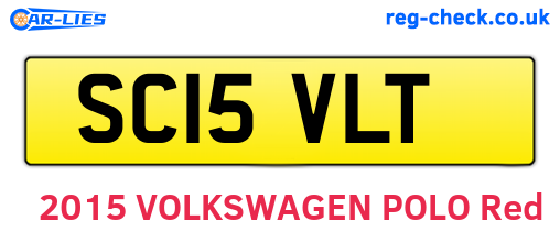 SC15VLT are the vehicle registration plates.