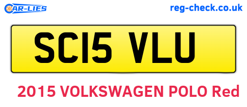 SC15VLU are the vehicle registration plates.