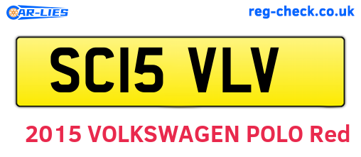 SC15VLV are the vehicle registration plates.