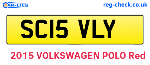 SC15VLY are the vehicle registration plates.