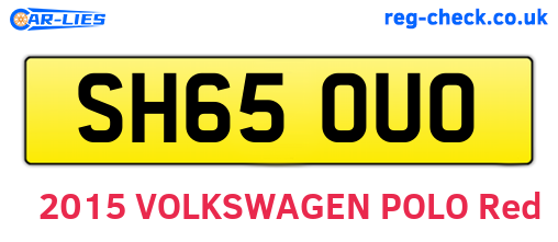 SH65OUO are the vehicle registration plates.