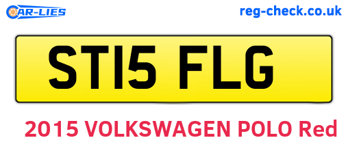 ST15FLG are the vehicle registration plates.
