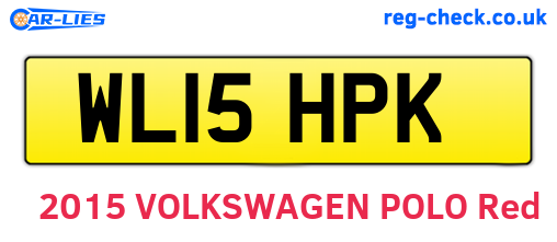 WL15HPK are the vehicle registration plates.