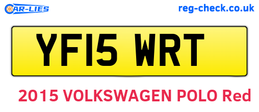 YF15WRT are the vehicle registration plates.