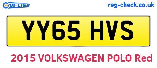 YY65HVS are the vehicle registration plates.