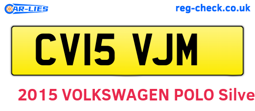 CV15VJM are the vehicle registration plates.