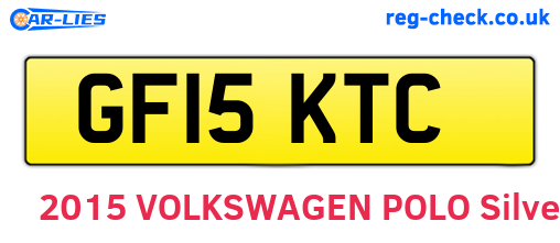 GF15KTC are the vehicle registration plates.
