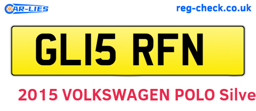 GL15RFN are the vehicle registration plates.