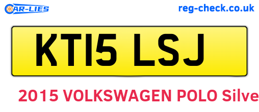 KT15LSJ are the vehicle registration plates.